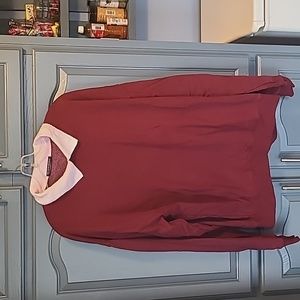 White collar attached to sweater. Extra warm. Great condition